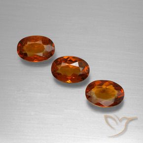 Pedras preciosas de Granada espessartita Laranja Profundo natural de 1.68 ct, oval, VS