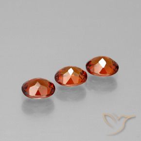 Pedras preciosas de Granada espessartita Laranja escuro natural de 1.68 ct, Corte Oval, VS