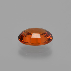 Granada espessartita vermelho médio Natural 1.04ct, Corte Oval, VVS-VS