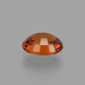 Granada espessartita Fogo vermelho Natural 1.11ct, Corte Oval, VS
