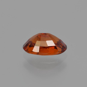 Granada espessartita Laranja vermelha Natural 1.00ct, Corte Oval, VS