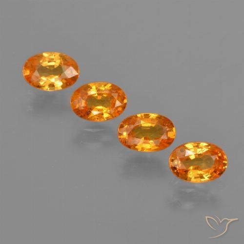 2.37ctw Natural Laranja brilhante Granada espessartita, oval, VS