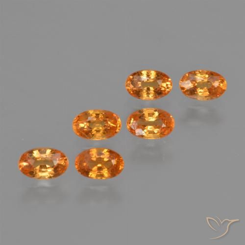 2.43ctw Natural Laranja brilhante Granada espessartita, oval, VS