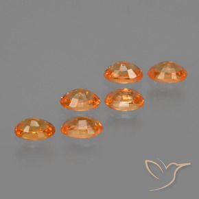 Pedras preciosas de Granada espessartita Laranja Médio natural de 2.37 ct, oval, VS-SI