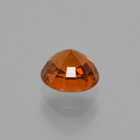Granada espessartita laranja natural 1,03ct, corte redondo, SI