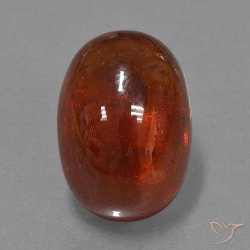 11.22ct Natural Laranja escuro Granada espessartita, oval, Translúcido