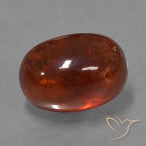 Granada espessartita Laranja escuro Natural 11.22ct, oval, Translúcido