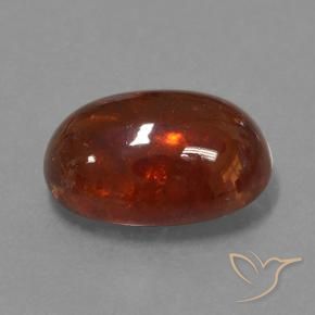 Granada espessartita Laranja escuro Natural 11.22ct, oval, Translúcido