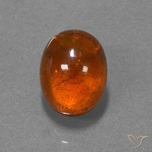 7.97ct Natural Laranja Médio Granada espessartita, oval, Translúcido