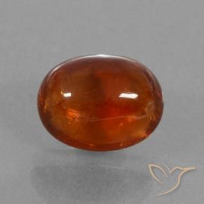 Granada espessartita laranja avermelhado Natural 5.48ct, oval, Translúcido