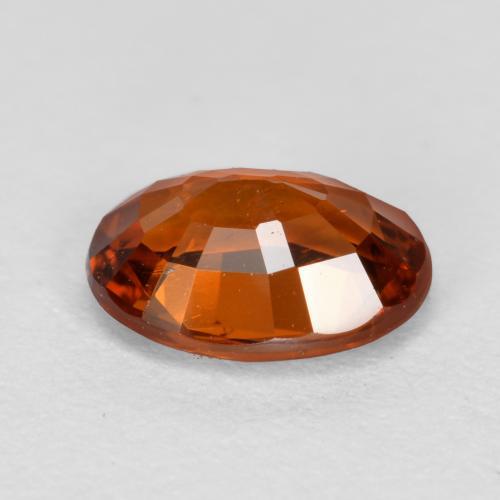 Granada espessartita laranja natural 1,02ct, corte oval, VS-SI