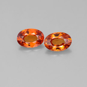 Granada espessartita Laranja Natural 0.00ct, oval, VVS
