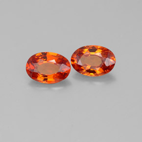 Granada espessartita Laranja Natural 0.00ct, oval, VVS