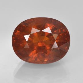 Granada espessartita laranja natural 7,90ct, corte oval, VS-SI