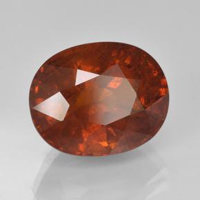 Granada espessartita laranja natural 7,90ct, corte oval, VS-SI
