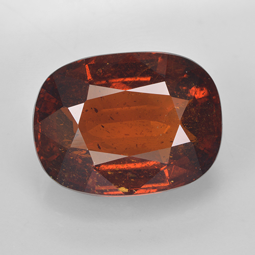 Granada espessartita laranja avermelhado Natural 11.03ct, Almofada cortada, SI