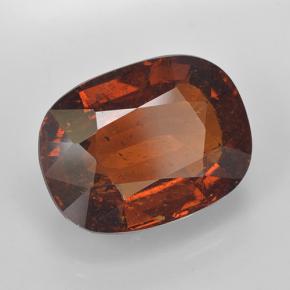 Granada espessartita laranja avermelhado Natural 11.03ct, Almofada cortada, SI