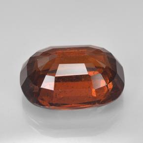 Granada espessartita laranja avermelhado Natural 11.03ct, Almofada cortada, SI