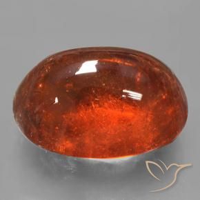 Granada espessartita fogo laranja Natural 23.80ct, oval, SI