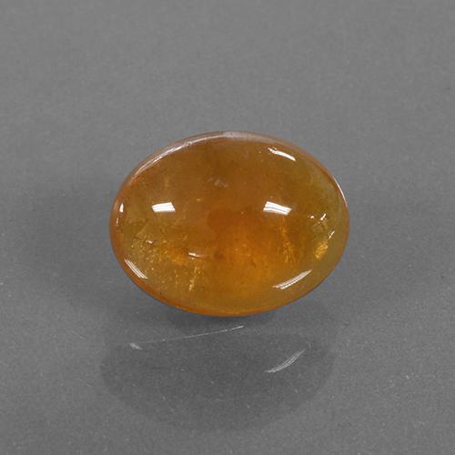 Granada espessartita laranja natural 3,03ct, corte oval, translúcido