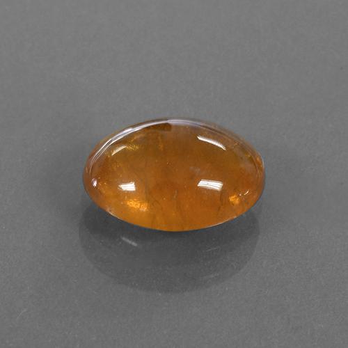Granada espessartita laranja natural 3,03ct, corte oval, translúcido