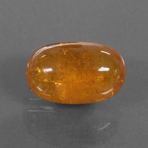 Granada espessartita laranja natural 5,31ct, corte oval, translúcido