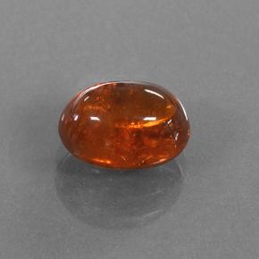 Granada espessartita laranja avermelhado Natural 3.71ct, Corte Oval, Translúcido