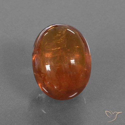 4.96ct Natural laranja quente Granada espessartita, oval, Translúcido