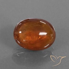 Granada espessartita laranja quente Natural 4.96ct, oval, Translúcido