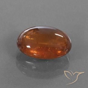 Granada espessartita laranja quente Natural 4.96ct, oval, Translúcido