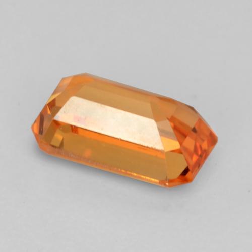 Granada espessartita fogo laranja Natural 0.90ct, Corte Esmeralda, VS