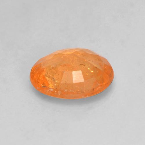 Granada espessartita laranja natural 0,94ct, corte oval, VS-SI