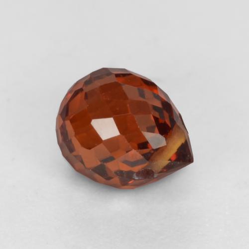 Granada espessartita groselha vermelha Natural 1.16ct, Briolette, VS