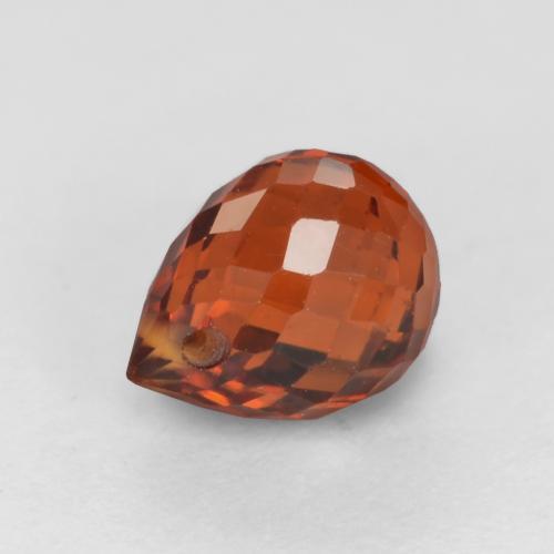Granada espessartita groselha vermelha Natural 1.16ct, Briolette, VS
