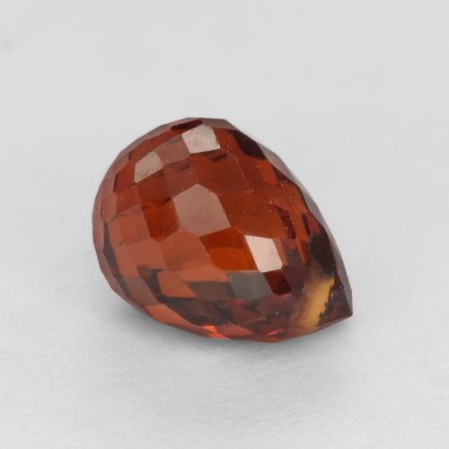 Granada espessartita groselha vermelha Natural 1.23ct, Briolette, VS
