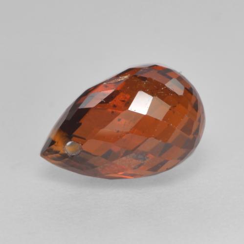 Granada espessartita Laranja Profundo Natural 1.91ct, Briolette, VS-SI