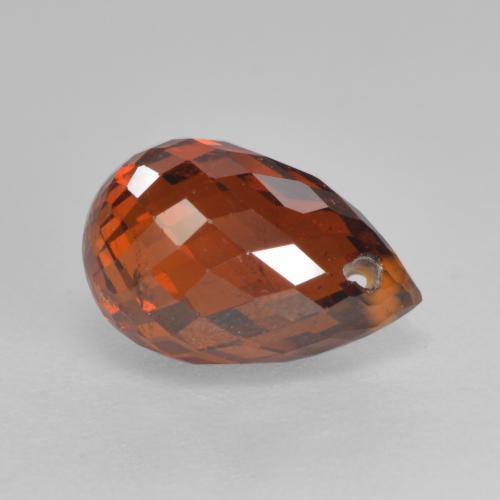 Granada espessartita Laranja Profundo Natural 1.91ct, Briolette, VS-SI
