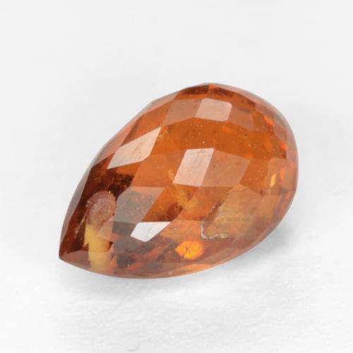 Granada espessartita âmbar laranja Natural 1.89ct, Briolette, VS