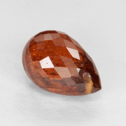 Granada espessartita laranja natural 2,14ct, briolete, SI