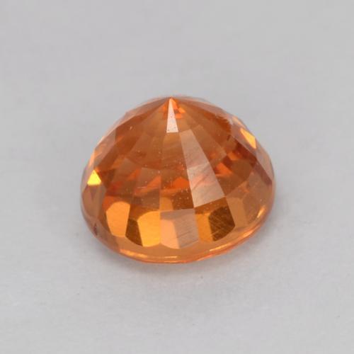 Granada espessartita laranja natural 0,93ct, corte redondo, VS