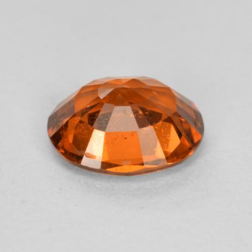 Granada espessartita laranja natural 0,50ct, corte oval, VS