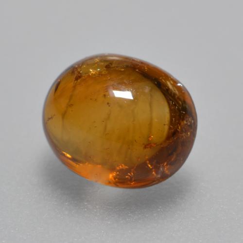 Granada espessartita laranja natural 1,62ct, corte oval, transparente