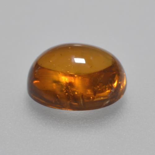 Granada espessartita laranja natural 1,62ct, corte oval, transparente