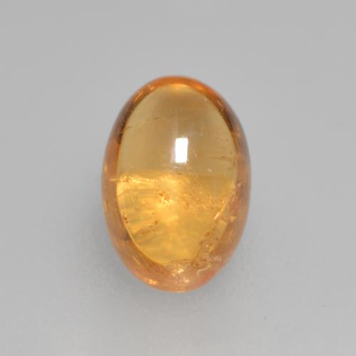 Granada espessartita Laranja-Ouro Natural 0.82ct, Corte Oval, Transparente
