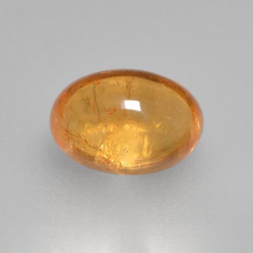 Granada espessartita Laranja-Ouro Natural 0.82ct, Corte Oval, Transparente