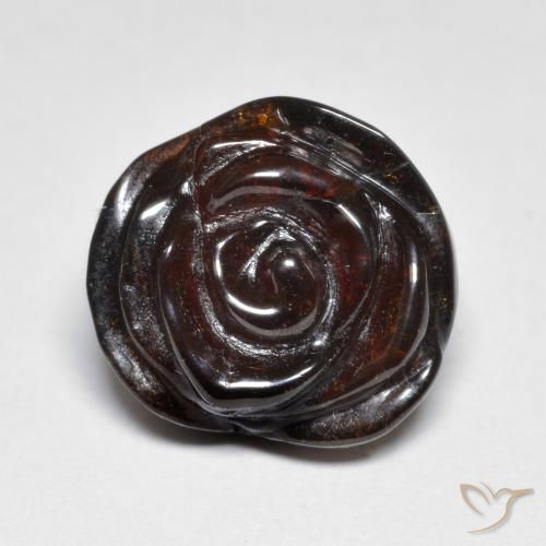 14.42ct Natural Pecan Brown Granada espessartita, Flor cortada, Translúcido