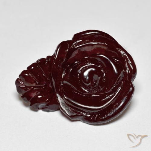 16.18ct Natural Marrom Quente Granada espessartita, Flor cortada, Translúcido