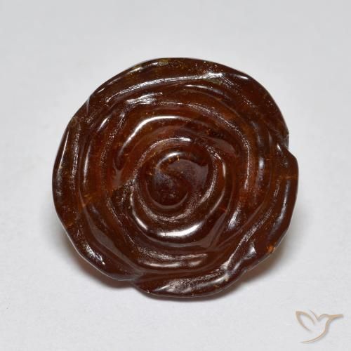 15.68ct Natural Marrom avermelhado Granada espessartita, Flor cortada, Translúcido