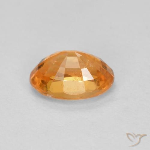 Granada espessartita Laranja Médio Natural 0.69ct, oval, VS-SI