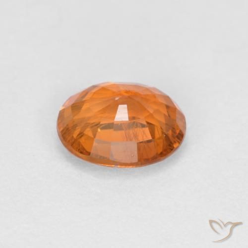 Granada espessartita Laranja médio-escuro Natural 0.54ct, oval, VS